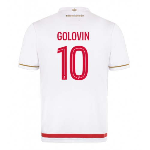 Stroje piłkarskie AS Monaco Aleksandr Golovin #10 Koszulka Podstawowej 2025-26 Krótki Rękaw